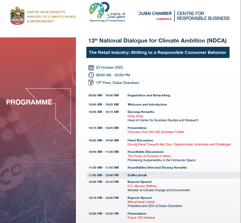 DBWC Event13th National Dialogue for Climate Ambition (NDCA)